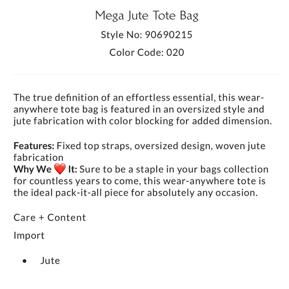 Mega Jute Tote Bag - Picture 8 of 8